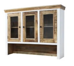 Aufsatz 3-trg. 145x115cm 'Korsika' Mango weiß natur