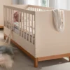 Babybett inkl.Rollrost 70x140cm "Annabell" Kiefer creme & gebeizt
