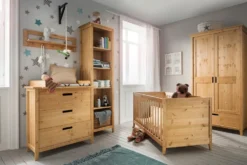 Babyzimmer 5-tlg. "Maja" Kiefer weiß lackiert oder laugenfarbig