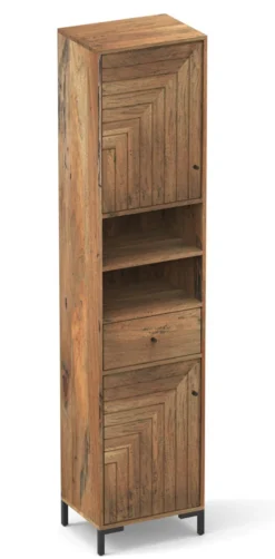 Badhochschrank 45x195cm 'Dreams' Mango massiv