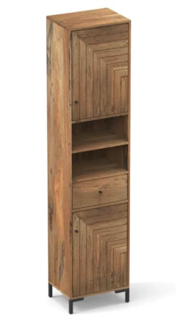 Badhochschrank 45x195cm 'Dreams' Mango massiv