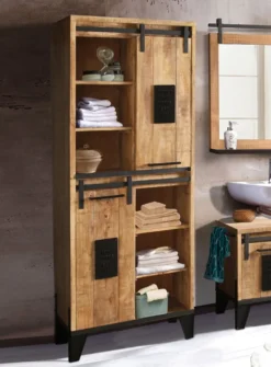 Badhochschrank 75x192cm 'Lena' Mango & Eisen
