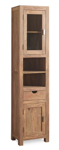 Badhochschrank 45x180cm 'Oxford' Sheesham massiv