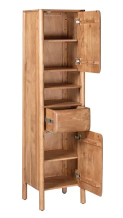 Badhochschrank 45x174cm 'Richmond' Akazie massiv