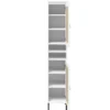 Badhochschrank 35x190cm 'Seattle' Kiefer massiv weiß