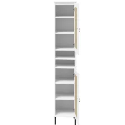 Badhochschrank 35x190cm 'Seattle' Kiefer massiv weiß