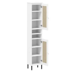 Badhochschrank 35x190cm 'Seattle' Kiefer massiv weiß