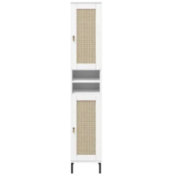 Badhochschrank 35x190cm 'Seattle' Kiefer massiv weiß