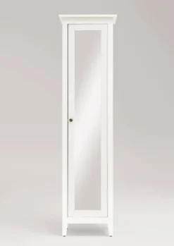 Badhochschrank 49x189cm 'Sylt' Kiefer weiß lasiert