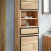 Badhochschrank 45x185cm 'Timbero' Eiche massiv hängend oder stehend