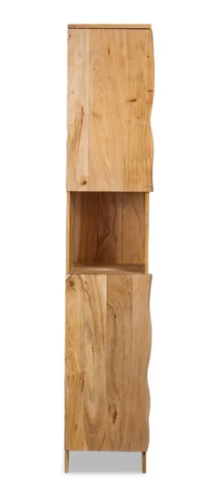 Badhochschrank 40x190cm 'Wing' Akazie massiv honig