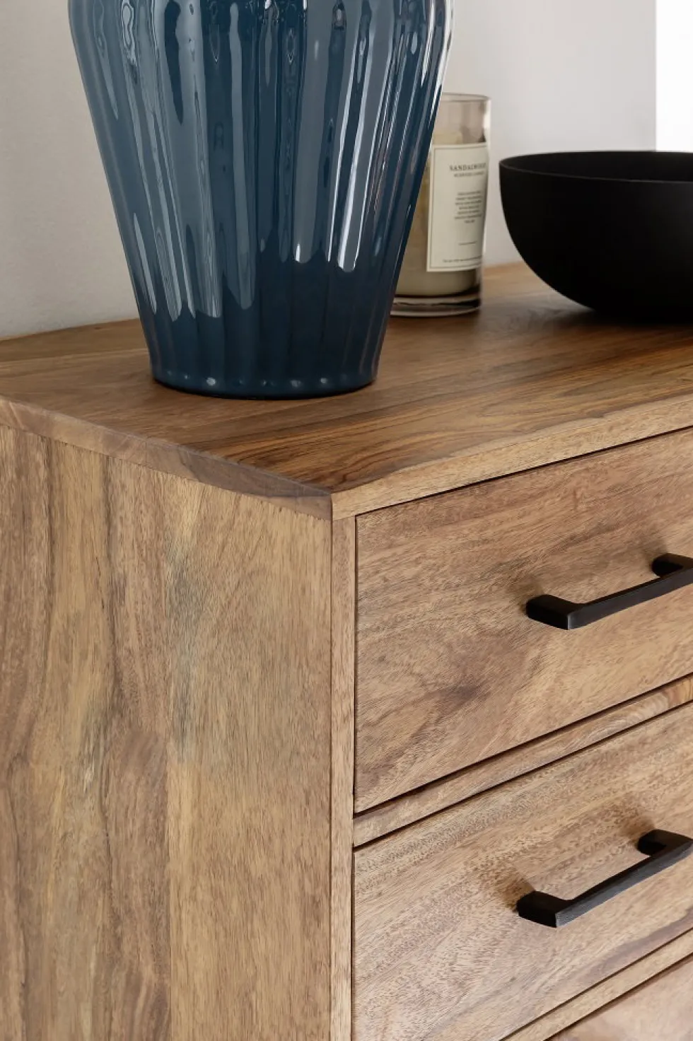 Badmidischrank 67x116cm 'Hudson' Sheesham gebeizt