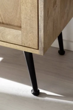 Badmidischrank 42x123cm 'Manchester' Mango honigfarben massiv