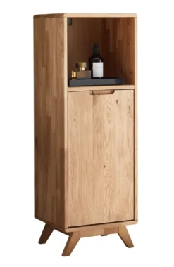 Badmidischrank 40x115cm 'Memphis' Wildeiche massiv geölt