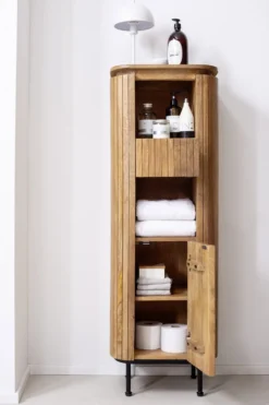 Badmidischrank 45x135cm 'New Orleans' Mango honigfarben