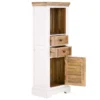 Badmidischrank 45x130cm 'Nizza' Mango weiß natur