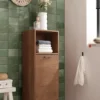 Badmidischrank 40x115cm "Winston" Akazie massiv sägerau offen
