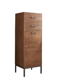 Badmidischrank 40x115cm "Winston" Akazie massiv sägerau 2SK