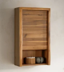 Badoberschrank 40x70cm 'Dakar' Akazie massiv lackiert