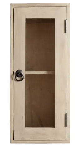 Badoberschrank 30x70cm 'Kjoto' Akazie massiv hell
