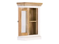 Badoberschrank 45x65cm 'Nizza' Mango weiß natur