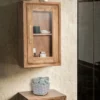 Badoberschrank 44x70cm 'Pure' Akazie massiv