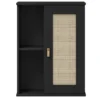 Badoberschrank 52x70cm 'Seattle' Kiefer massiv schwarz