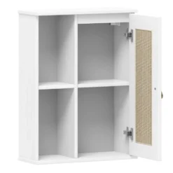 Badoberschrank 52x70cm 'Seattle' Kiefer massiv weiß