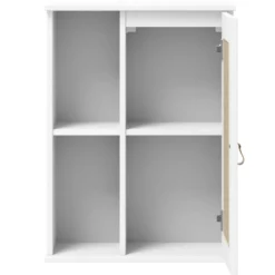 Badoberschrank 52x70cm 'Seattle' Kiefer massiv weiß