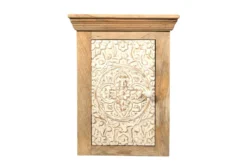 Badoberschrank 45x60cm 'Tibet' Mango natur & weiß antik