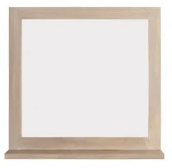 Badspiegel mit Ablage 70x70cm 'Kjoto' Akazie massiv