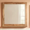 Badspiegel mit Ablage 70x72cm 'Oxford' Sheesham massiv