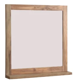 Badspiegel mit Ablage 70x72cm 'Oxford' Sheesham massiv