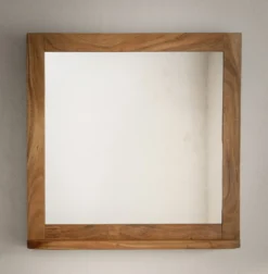 Badspiegel 70x70cm 'Atlantic' Akazie massiv