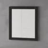 Badspiegel 62x70cm 'Seattle' Kiefer massiv schwarz