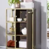 Badunterschrank 52x86cm "Golden Line" braun & gold