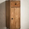 Badunterschrank 30x90cm 'Swing' Mango & Metall schwarz