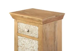Badunterschrank 45x70cm 'Tibet' Mango natur & weiß antik