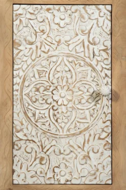 Badunterschrank 45x70cm 'Tibet' Mango natur & weiß antik