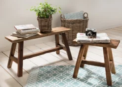 Bank/Blumenhocker 90cm "Ranch" recyceltes Holz