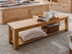 Bank 140cm 'Anne' Kiefer eichefarbig SZ-0079