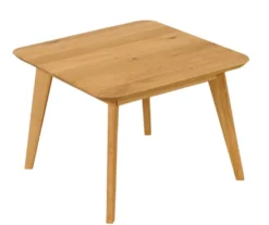 Beistelltisch "Bern" 65x65cm Wildeiche massiv geölt
