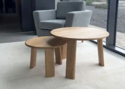 Beistelltisch 50cm 'Oslo' Wildeiche massiv geölt
