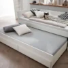 Bettbank mit Zweitbett und Schubladen 90x200/190cm "Meggie" MDF weiß lackiert