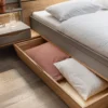 Bettkasten 143cm für Bett 'Alabama' Wildeiche massiv