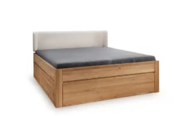 Bett Wildeiche massiv 'Cleveland' VARIATIONEN 180x200cm ohne 1 Nachtkonsole