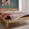 Bett Wildeiche massiv 'Sarah' verschiedene Größen 140 cm 220 cm