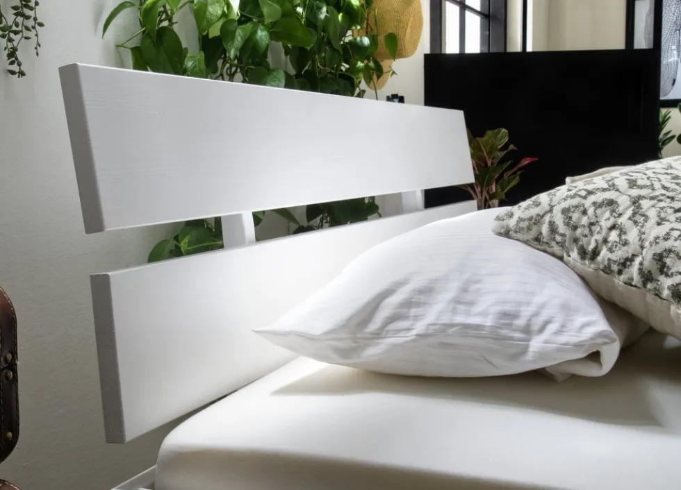Bett 90x200cm 'Alice' Fichte weiß