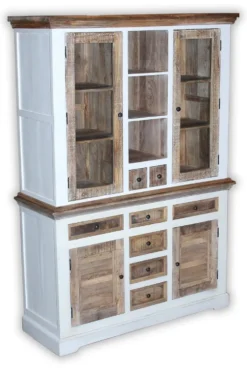 Buffet 140cm 'Nizza' Mango weiß natur