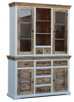 Buffet 140cm 'Nizza' Mango weiß natur